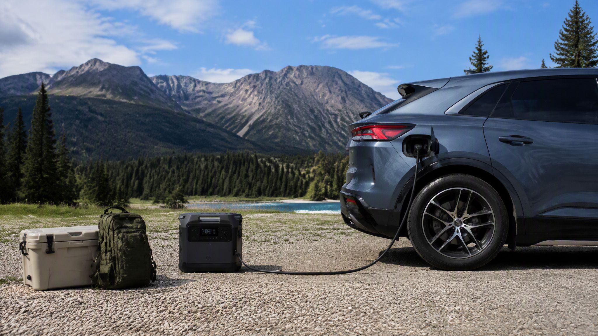 Road trip portable charging